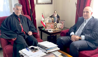 البطريرك الراعي تابع مع لحود أوضاع القطاع الزراعي وبرامج وزارة الزراعة لتسويق الإنتاج