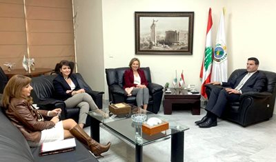 وزير الزراعة استقبل رئيسة الهيئة الوطنية لشؤون المرأة اللبنانية