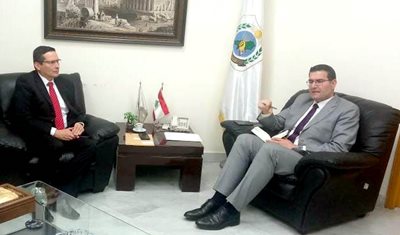 وزير الزراعة استقبل سفير كولومبيا في لبنان