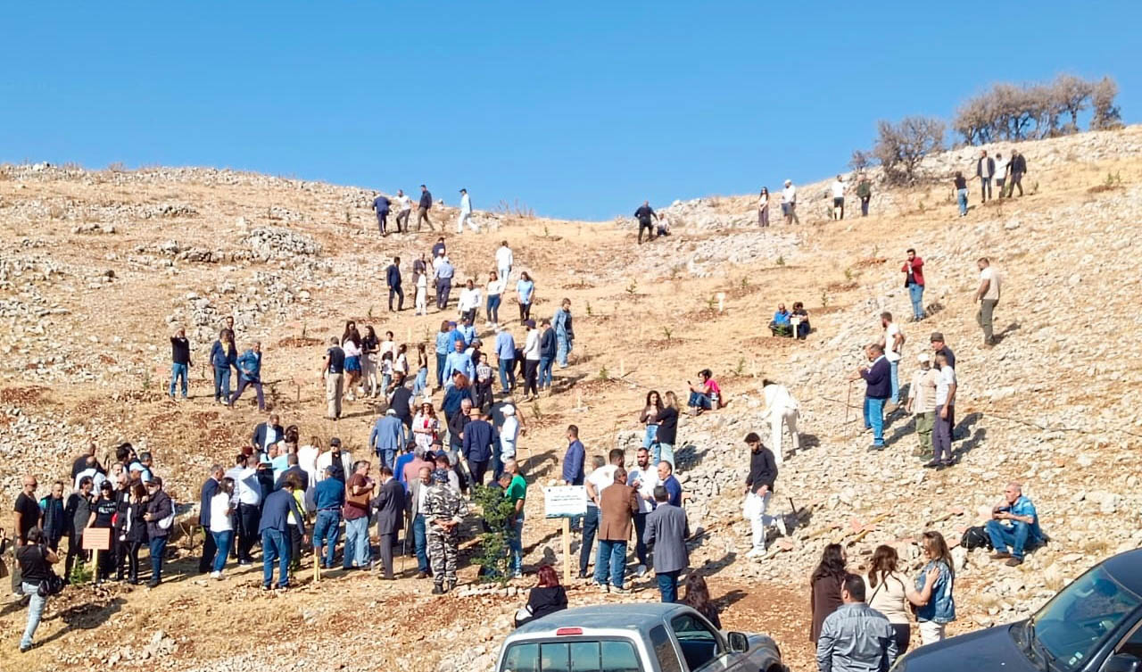 حديقة باسم نقابة الممثلين في مرستي: لقاء الفنّ بالطبيعة بمشاركة وزير الزراعة ممثلاً رئيس الجمهورية