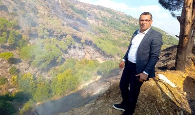 الوزير نزار هاني تفقد مواقع الحرائق في عارية ووادي الغباطية: 