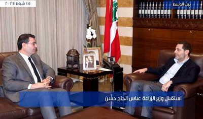 الوزير الحاج حسن التقى الرئيس الحريري في بيت الوسط