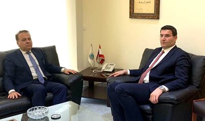وزير الزراعة استقبل السفير اللبناني في العراق