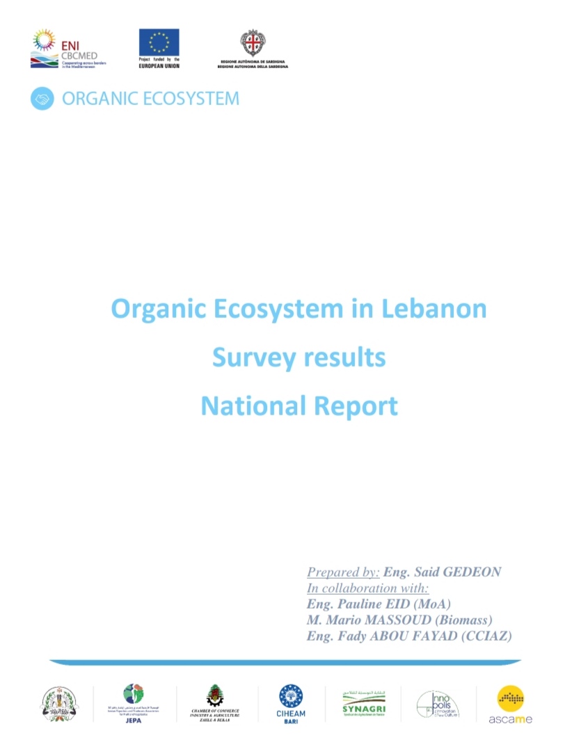 Organic Ecosystem in Lebanon Survey results - National Report