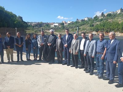 وزير الزراعة افتتح بركة لتجميع مياه الامطار في بيت ليف